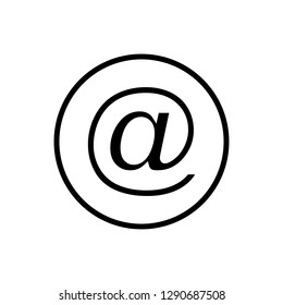 Mail vector icon. E-mail icon. Envelope illustration. Message