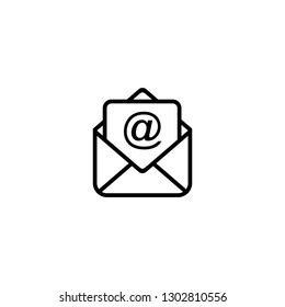 Mail vector icon. E-mail icon. Envelope illustration. Message