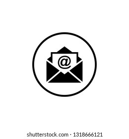 Mail vector icon. E-mail icon. Envelope illustration. Message