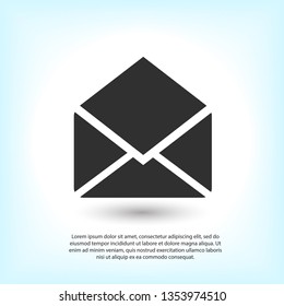 Mail vector icon. E-mail icon, Envelope illustration, message