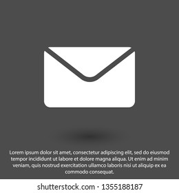 Mail vector icon. E-mail icon, Envelope illustration, message