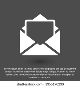 Mail vector icon. E-mail icon, Envelope illustration, message