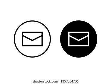 Mail vector icon. E-mail icon. Envelope illustration. Message