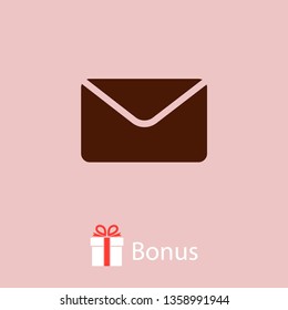 Mail vector icon. E-mail icon, Envelope illustration, message