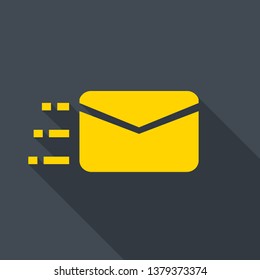 Mail vector icon. E-mail icon, Envelope illustration, message
