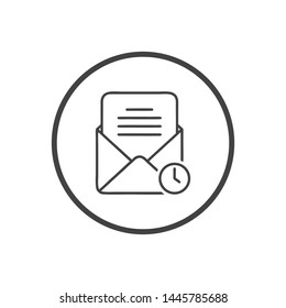 Mail vector icon. E-mail icon. Envelope illustration. message