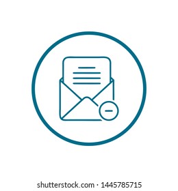 Mail vector icon. E-mail icon. Envelope illustration. message