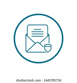 Mail vector icon. E-mail icon. Envelope illustration. message