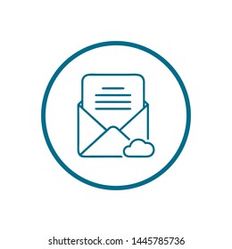 Mail vector icon. E-mail icon. Envelope illustration. message