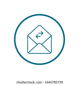 Mail vector icon. E-mail icon. Envelope illustration. message