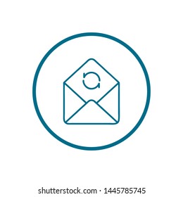 Mail vector icon. E-mail icon. Envelope illustration. message
