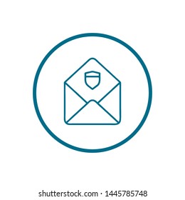 Mail vector icon. E-mail icon. Envelope illustration. message