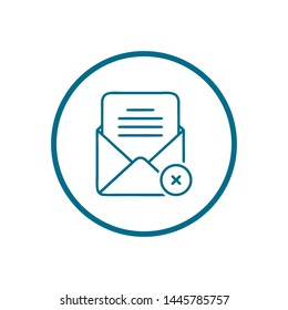 Mail vector icon. E-mail icon. Envelope illustration. message