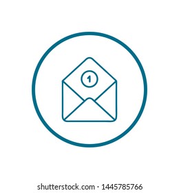 Mail vector icon. E-mail icon. Envelope illustration. message