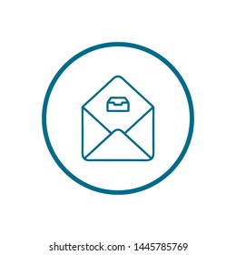 Mail vector icon. E-mail icon. Envelope illustration. message