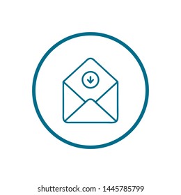 Mail vector icon. E-mail icon. Envelope illustration. message