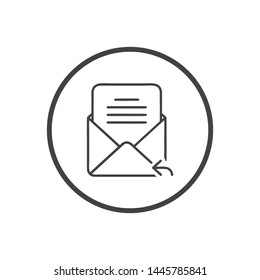 Mail vector icon. E-mail icon. Envelope illustration. message
