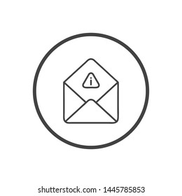 Mail vector icon. E-mail icon. Envelope illustration. message