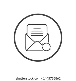 Mail vector icon. E-mail icon. Envelope illustration. message