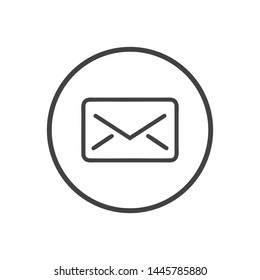 Mail vector icon. E-mail icon. Envelope illustration. message