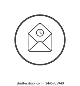 Mail vector icon. E-mail icon. Envelope illustration. message