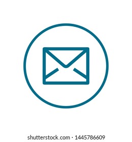 Mail vector icon. E-mail icon. Envelope illustration. message