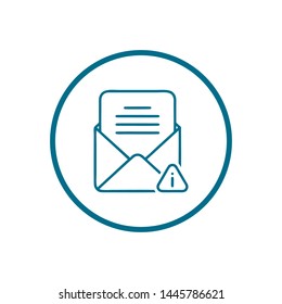 Mail vector icon. E-mail icon. Envelope illustration. message