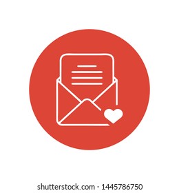 Mail vector icon. E-mail icon. Envelope illustration. message