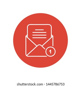 Mail vector icon. E-mail icon. Envelope illustration. message