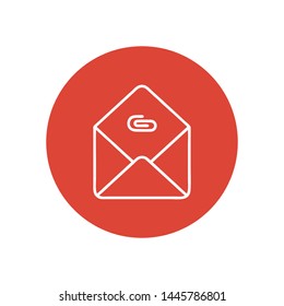 Mail vector icon. E-mail icon. Envelope illustration. message