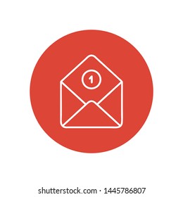 Mail vector icon. E-mail icon. Envelope illustration. message