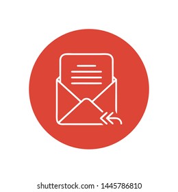 Mail vector icon. E-mail icon. Envelope illustration. message