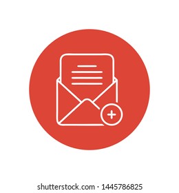 Mail vector icon. E-mail icon. Envelope illustration. message