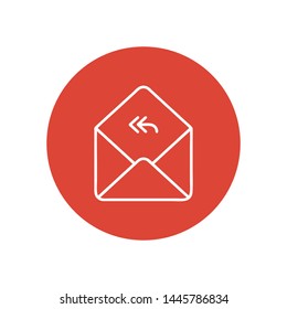 Mail vector icon. E-mail icon. Envelope illustration. message