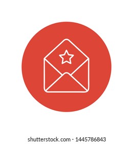 Mail vector icon. E-mail icon. Envelope illustration. message