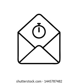 Mail vector icon. E-mail icon. Envelope illustration. message