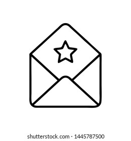 Mail vector icon. E-mail icon. Envelope illustration. message