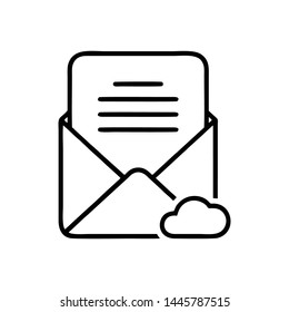 Mail vector icon. E-mail icon. Envelope illustration. message