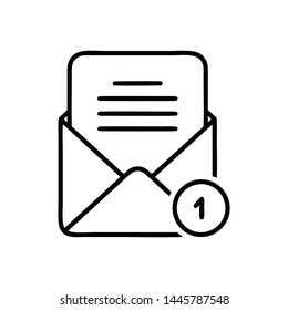 Mail vector icon. E-mail icon. Envelope illustration. message