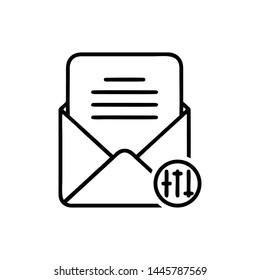 Mail vector icon. E-mail icon. Envelope illustration. message