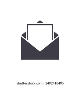 Mail vector icon. E-mail icon, Envelope illustration, message