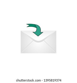 Mail vector icon. Email icon, illustration of envelope, message