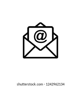Mail vector icon. E-mail symbol vector