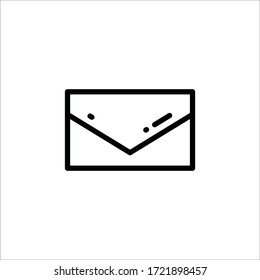 Mail vector icon. Envelope flat sign design. Envelope symbol pictogram