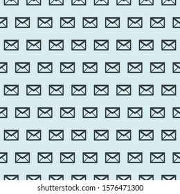 Mail vector icon Envelope symbol. Seamless pattern