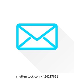 Mail    vector icon. Illustration isolated on white  background for graphic and web design.