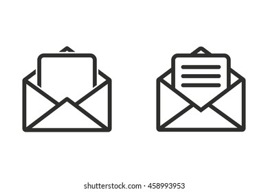 Mail vector icon. Illustration isolated on white background for graphic and web design.