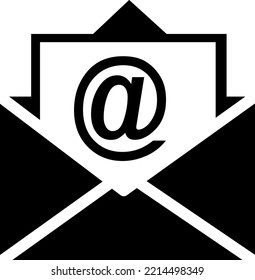 Mail vector icon illustration on white background..eps
