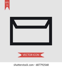 Mail vector icon, illustration symbol