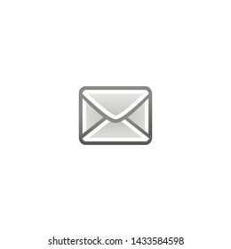 Mail Vector Icon. Isolated Email, Mail Envelope Emoji, Emoticon, Illustration